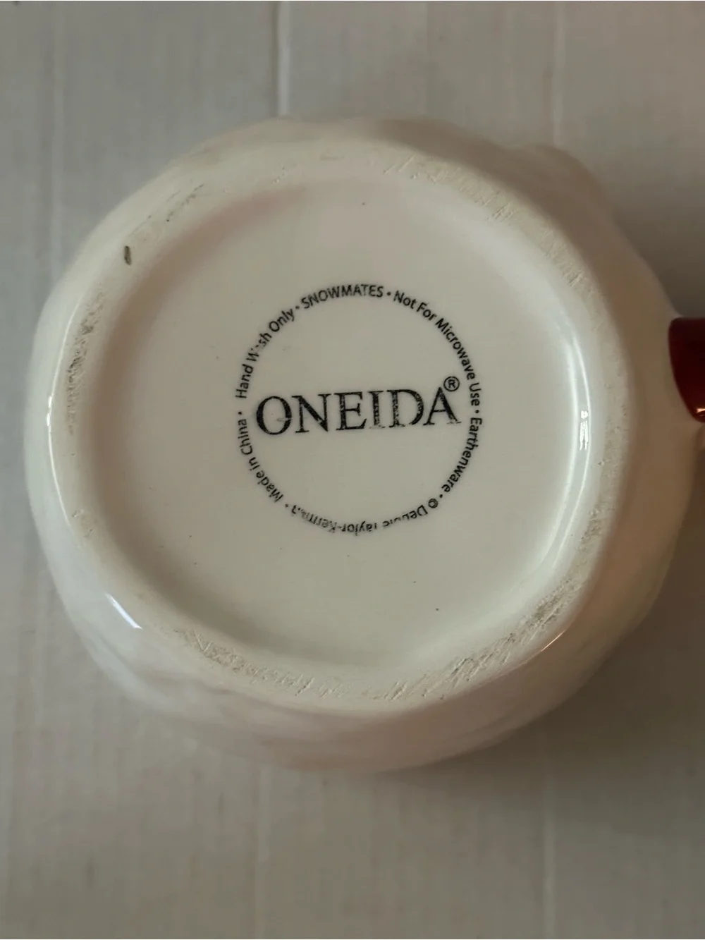 Oneida Snowmates Snowman Tea For One Teapot Cup Mug Stacking Christmas Bird